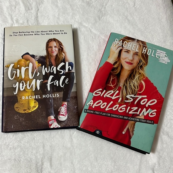 Other - Set of 2 Rachel Hollis Books Girl Stop Apologizing, Girl Wash Your Face